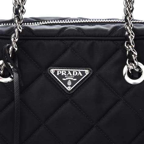 prada tessuto impuntu quilted convertible bag|Prada nylon shoulder bag.